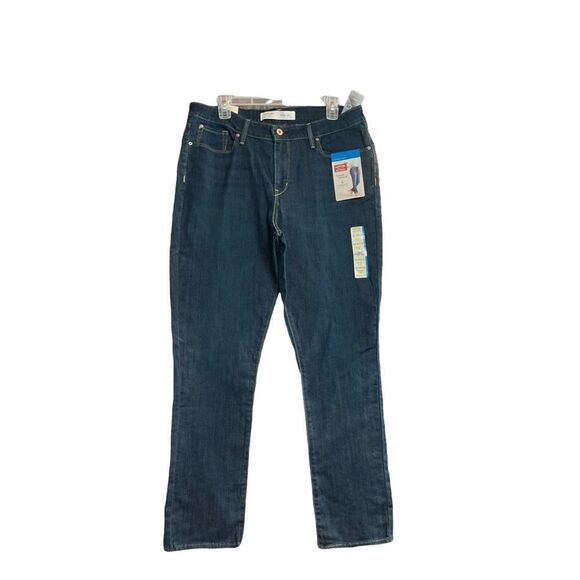 LEVI STRAUSS Signature Mid Rise Slim‎ Jeans Blue Size 16 M 33/30 New With Tags - Picture 1 of 11